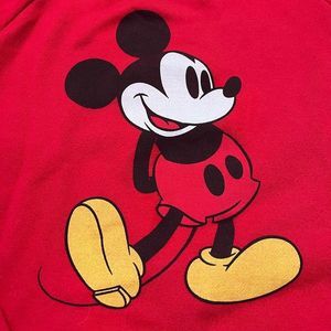 Disney varsity pullover crew sweater size xl Mickey Mouse